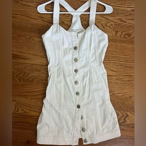 Denim White Dress